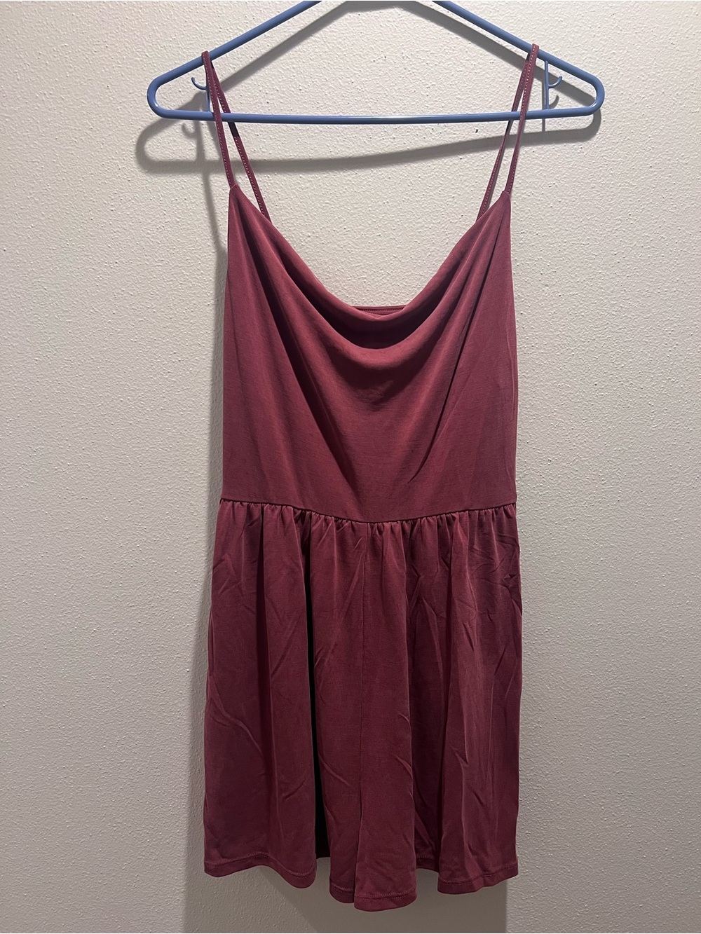 American Eagle Dusty Rose Cowl Neck Romper